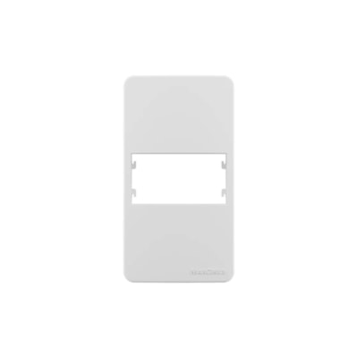Placa P/Condulete 1 posto horiz C/suporte Branco Margirius