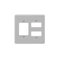 Placa para Caixa 4 x 2 3 Seções Pial Silentoque - Legrand - Referência: 8503