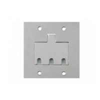 Placa piso 4x4 para 3RJ Inox