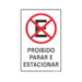 Placa Poliest Proibido Parar E Estacionar 20x30 - Sinalize