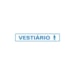 Placa poliestireno 5 x 25cm vestiario masculino Sinalize
