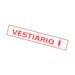 Placa Poliestireno 5x25cm Vestiario Feminino - Sinalize