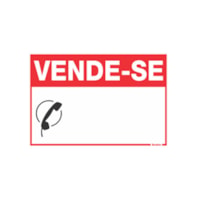 Placa Poliestireno Vende-se 20x30 - Sinalize