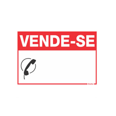 Placa Poliestireno Vende-se 20x30 - Sinalize