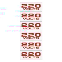 Placa Sinalização Alum 1,5x3,5mm 220V C/16 Un 100CP Sinalize