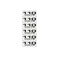 Placa Sinalização Alumínio 1,5x3,5 - 110V C/16 unid Sinalize