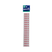 Placa Sinalizadora 5x25 Placa de 220V BemFixa 6648