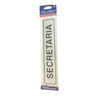 Placa Sinalizadora Aluminio 5X25Cm Secretaria 100AQ Sinalize