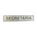 Placa Sinalizadora Aluminio 5X25Cm Secretaria 100AQ Sinalize