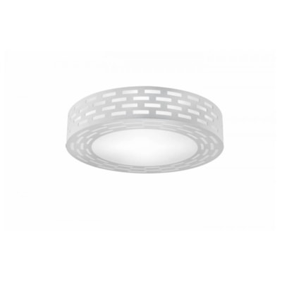 Plafon Race Branco WM286714PF LLUM - Bronzearte - Referência: 33391