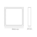 Plafon Sob Slim Led QD 36W 3000K 400X400X35 ABS - Lumanti