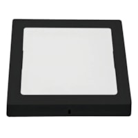 Plafon Sobrepor Led QD 18W 3000K ABS LYS Preto - Taschibra