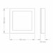 Plafon Sobrepor Led Quadrado 12W 6500K LUX - Taschibra
