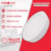 Plafon Sobrepor Led Redondo 12W 4000K Bivolt Ourolux