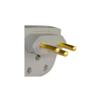 Plug 2P+T PB 20A 250V versátil lateral cinza Pial Legrand