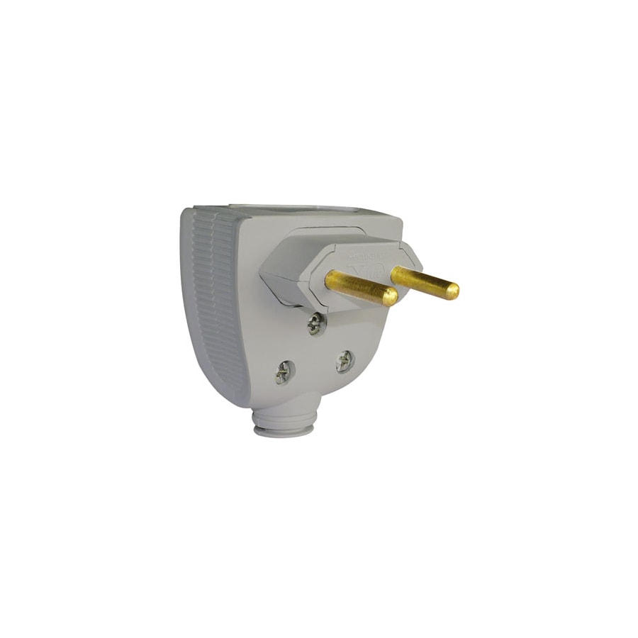 Plug 2P+T PB 20A 250V versátil lateral cinza Pial Legrand - Loja