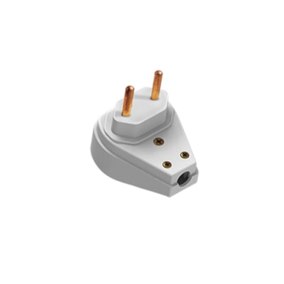 Plug Macho 10A 2P Prensa Cabo Extra Gigante Ilumi Pct C/10Uni