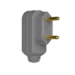 Plug macho 2 polos 10a cinza saida lateral - Pial Legrand