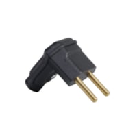 Plug Macho 90° De 10A 2 polos Preto Pb 13056cb Mar Girius