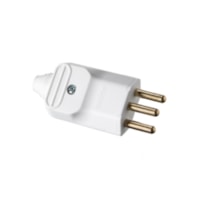 Plug macho PB 20A 2P+T branco PLD2-3  MarGirius