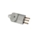 Plug macho PB 20A 2P+T cinza PLD2-3  MarGirius