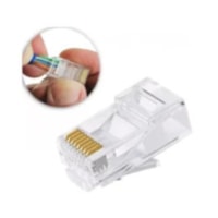 Plug Modular Simples Branco 8px8c -(8P8C) RJ45 - Interneed