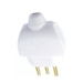 Plug Monobloco Branco 2P+T 10A 615901 Pial Legrand