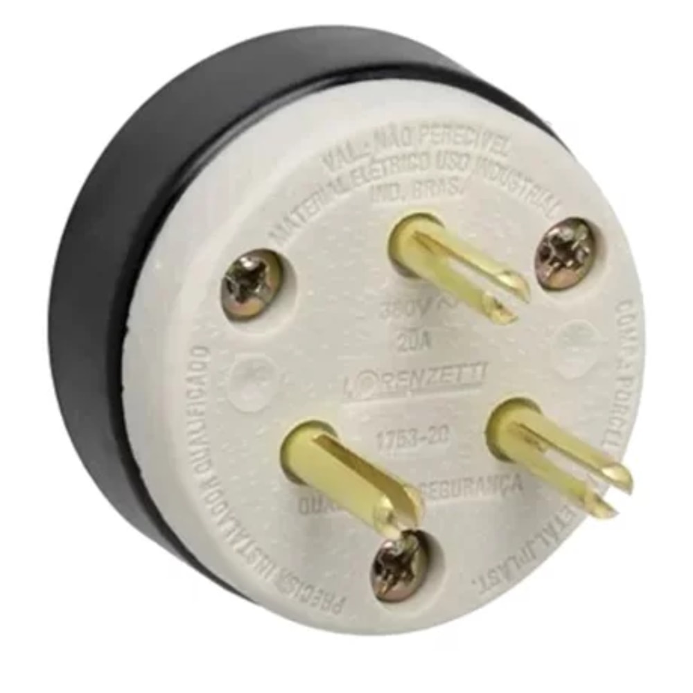 Plug Polarizado 3x30A Lorenzetti 1753 - Loja Agrometal