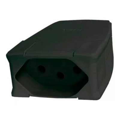 Plug Prolongador Fêmea 20A 2p+T Pb Preto Legrand 615857