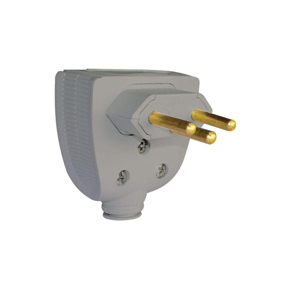 Plug Versátil Cinza 2P+T PB Lateral 10A 615872 Pial Legrand - Loja ...