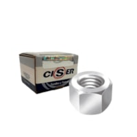 Porca Sextavada Unc Zincado Br 3/8"Polegada 60025601 Ciser
