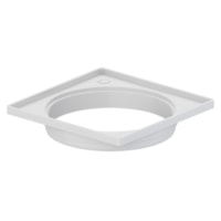 Porta Grelha Quadrada Branca Pvc 10cm - Tigre