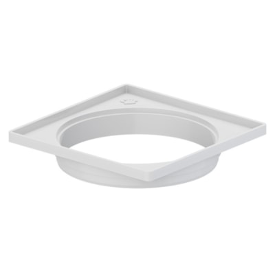Porta Grelha Quadrada Branca Pvc 10cm - Tigre