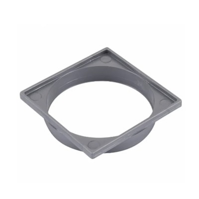 Porta Grelha Quadrada P/Grelha Prata 100mm - Tigre