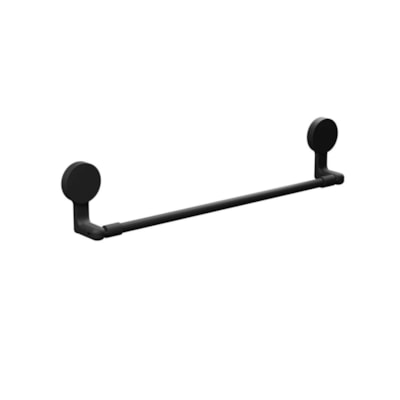 Porta Toalha Preto Fosco com adesivo - Astra