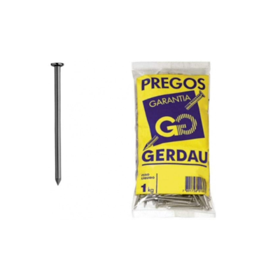 Prego com Cabeça 15x18 pol 1Kg 117000197 - Gerdau