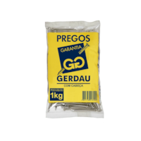 Prego com Cabeça 18x27 pol 1KG 117000144 - Gerdau