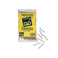 Prego com Cabeça 18x27 pol 1KG 117000144 - Gerdau