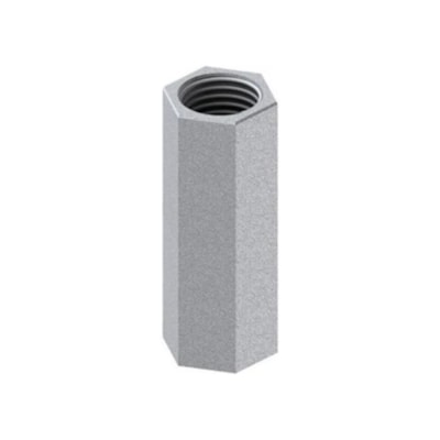 Prolongador vergalha 1/4 x 50mm pol Perfil lider