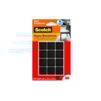 Protetor Anti - Risco Preto Quadrado M 2,5 x 2,5cm - 3 M