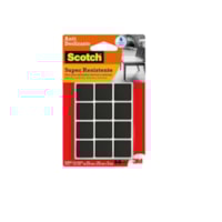 Protetor Anti - Risco Preto Quadrado M 2,5 x 2,5cm - 3 M
