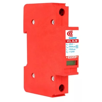 Protetor de Sobrecarga DPS 1P 30Ka 275V Din Clamper Front