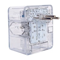 Protetor DPS Tel/Energ Iclamper 3 Tomadas 10A Transparente Clamper