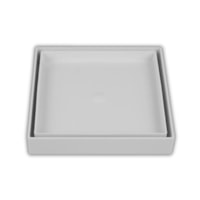 Ralo oculto Universal Quadrado 15x15 Branco - Astra