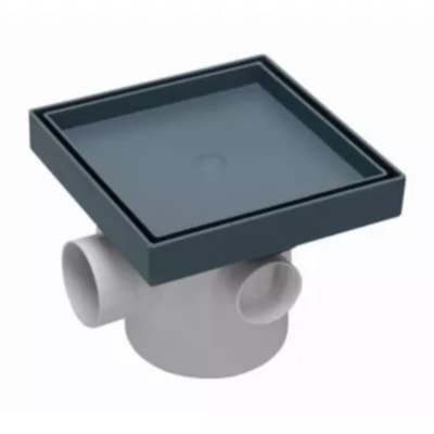 Ralo oculto Universal Quadrado 15x15 Cinza - Astra