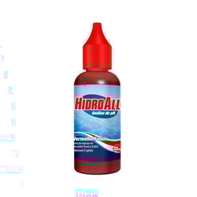 Reagente Analise De Ph Vermelho Fenol 23Ml 1096AREA Hidroall