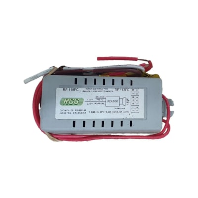 Reator Eletrônico Com 2 Pinos 1X18w RE118FC RCG