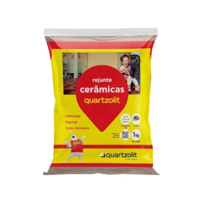 Rejunte Cerâmica 1Kg Cinza Platina Quartzolit