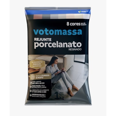 Rejunte De Porcelanato 1Kg Cinza Platina 6155864 Votorantim