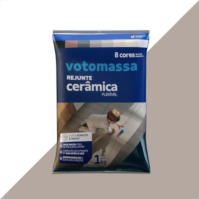 Rejunte Fléxivel Cinza Platina 1kg Votorantim 6145882